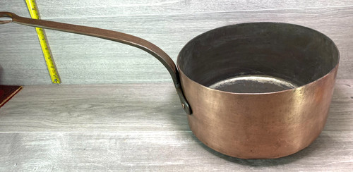 Antique french copper pan - french,