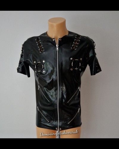 Short sleeve zip top - , latex