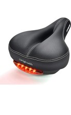 DAWAY Comfortable Men Women Bike Seat - Soft Memory Foam Padded Bicycle Seat wi