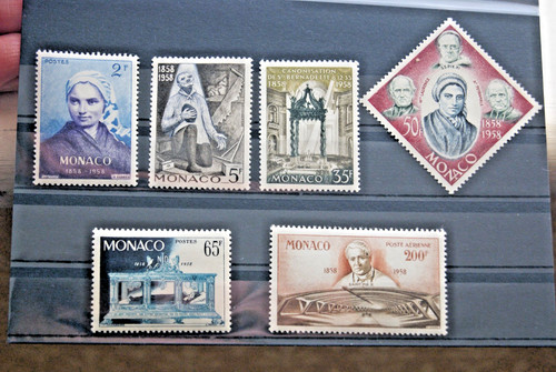Monaco stamps 1958 - monaco,