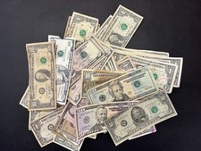 American Dollars - Damaged US Banknotes - Face Value: $294 LOT: 0911-045