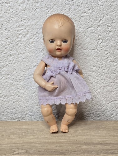 Vintage plastic doll - , rosebud