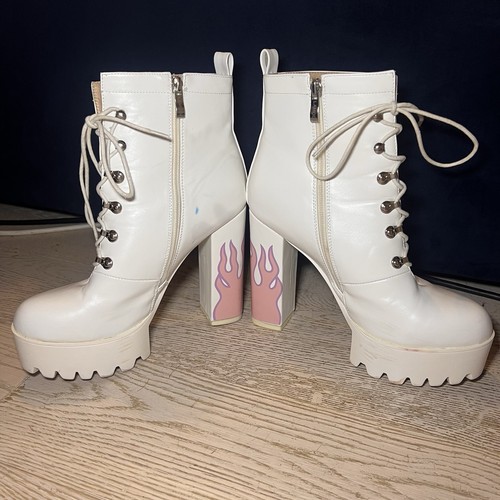 Lamoda white flame platform - white,