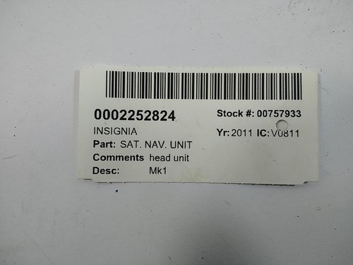 2011 vauxhall insignia sat - vauxhall,