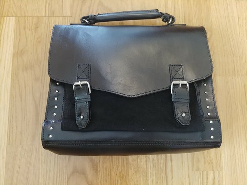 Topshop suede leather black - topshop,