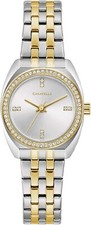 Caravelle by Bulova Ladies Two Tone crystal set Watch