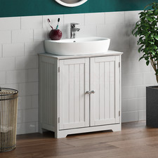 SALE Bathroom Under Sink Cabinet Basin Storage Cupboard Vanity Unit White