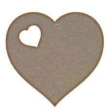 Heart Cut Out MDF Laser Cut