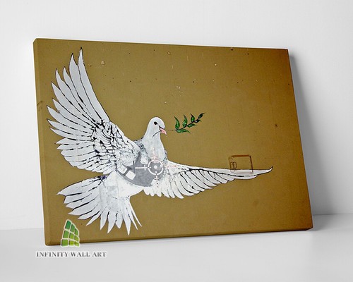Banksy peace dove bird - banksy,