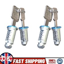 Set of 4 Barrel Locks & 4 Keys Fits Thule, Halfords Roof Bars & Cycle Carriers
