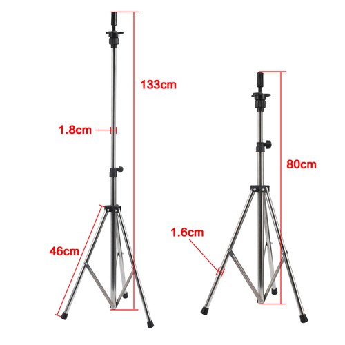 Adjustable wig head stand - head,