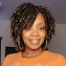 Dreadlock Braided Wig Crochet Twist Brown Wigs for Black Women with 20pcs beads