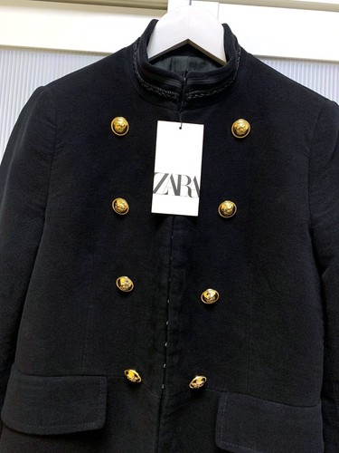 A643 zara short blazer - zara, black