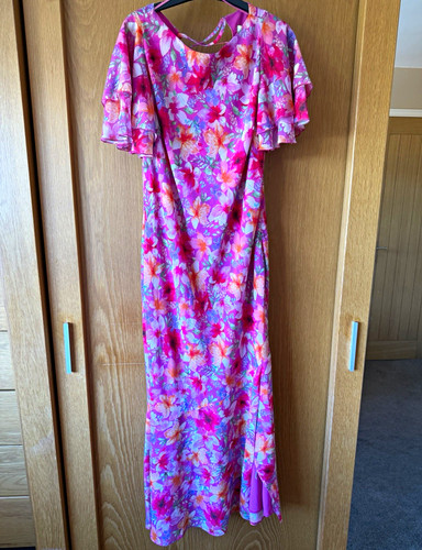 Monsoon pink floral chiffon - monsoon,