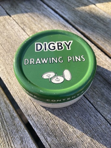 Digby drawing pins tin vintage - digby,