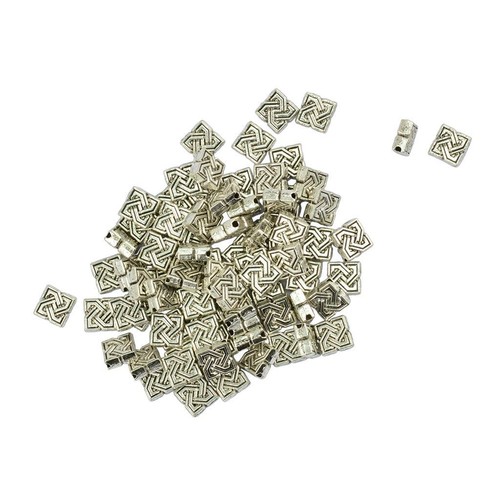 100 pieces tibetan silver - tibetan, 7mm