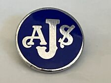Vintage Original AJS Motorcycle Motorbike Enamel Pin Badge