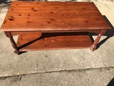 M&S Vintage wooden coffee table with shelf