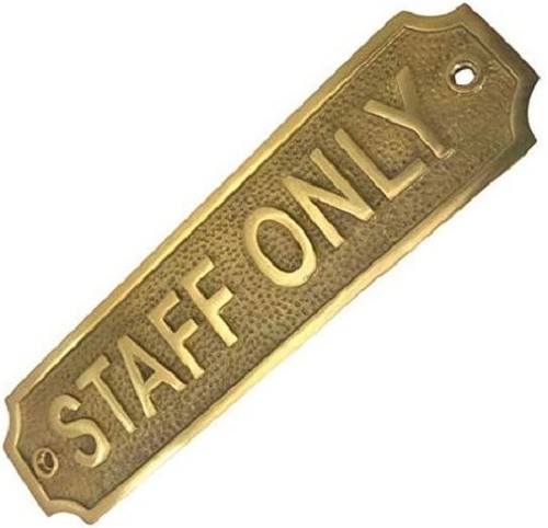 Sign retro staff - sign,