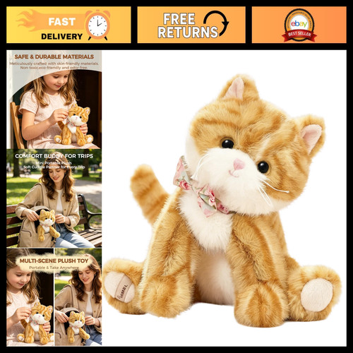 Cuddly 25cm plush cat - 25cm,