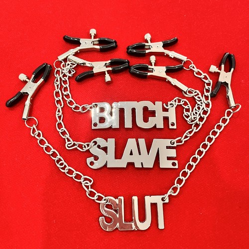 Female breast clip bondage - female,