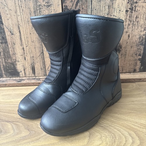 Motorcycle boots black 7 - boots,