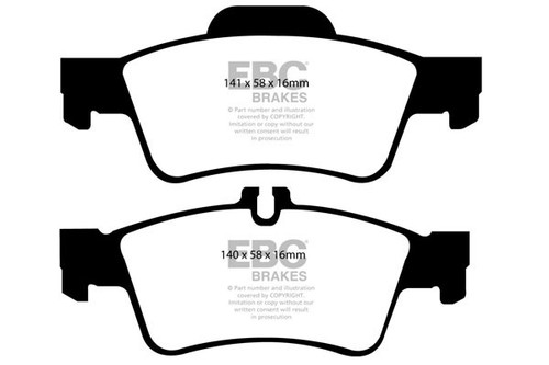 Ebc greenstuff rear pad for - rear,
