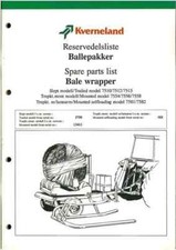 Kverneland Bale Wrapper Parts Manual 7510 7512 7515 7554 7556 7558 7581 7582