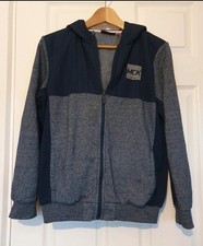 Boys Blue McKenzie Zipped Hooded Jacket Age 13-15