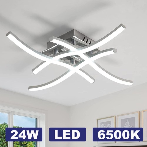 Silver led ceiling light cool - ceiling,
