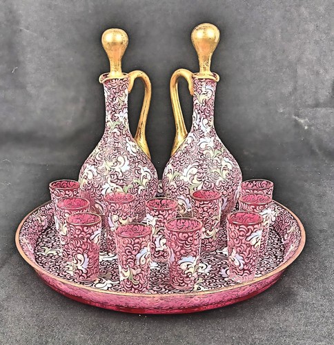 Antique xix moser cranberry - antique,