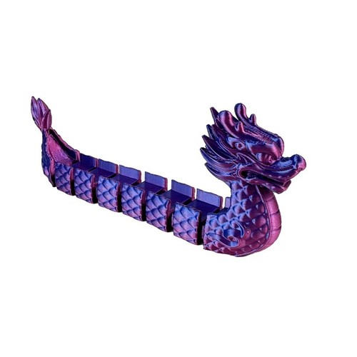 Plastic printed dragon boat - plastic,