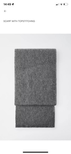 Zara wool scarf with - wool,