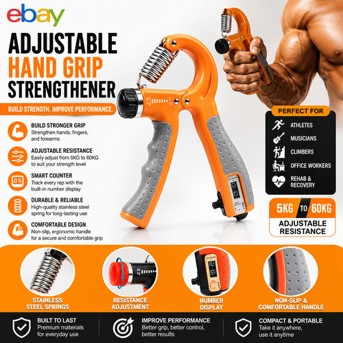 Hand grip strengthener set - strengthener,