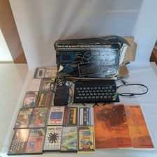 ZX Spectrum 48k Vintage Computer Boxed Complete With 17 Games