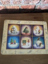 Vintage 1980s Christmas Full Sized Place /Table Mats In Great Condition Set of 6