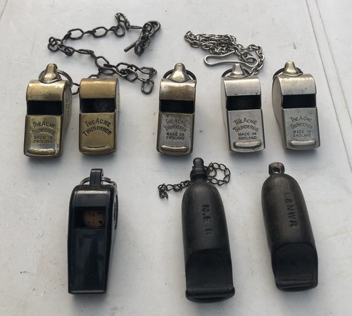 Vintage railway whistles - vintage,