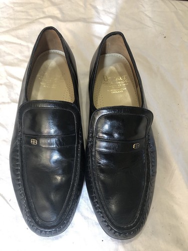 Barker black leather - barker, moccasins