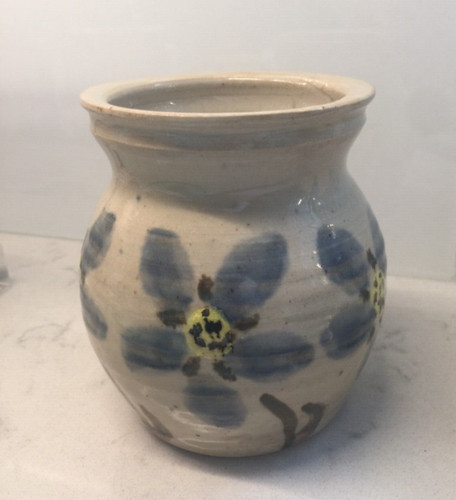 Hand made glazed pottery vase - made,