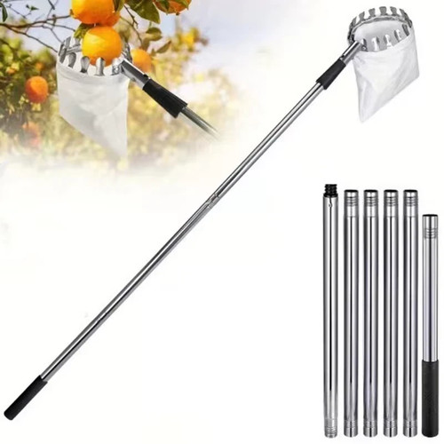 Telescopic fruit picker pole - picker,