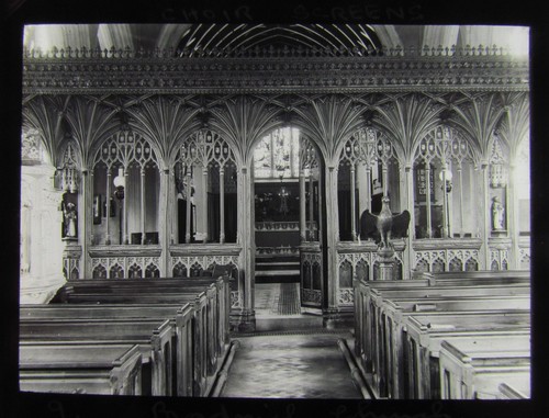 Glass magic lantern slide - magic,
