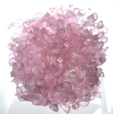 Pink Crushed Glass Chunks for crafts or pot toppings | 5-10mm 100g