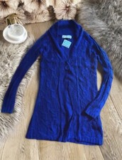ZARA Long Knit Blue Cardigan
