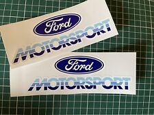 Ford Motorsport Sticker 1980s Performance Decal Vintage Classic Escort 15cmx5cm