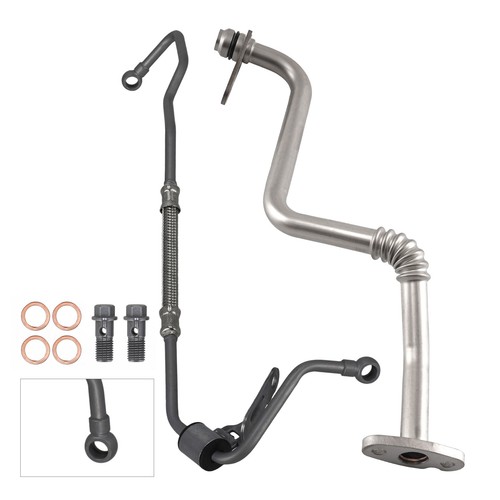 Turbo oil feed return hose - turbo,