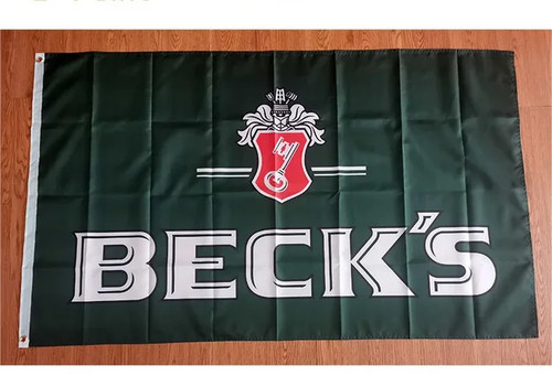 Becks 3x5ft banner glass pint - 3x5ft,