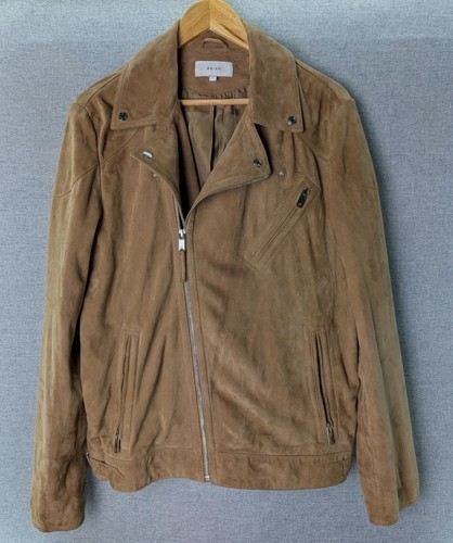 Reiss momo suede biker jacket - momo,