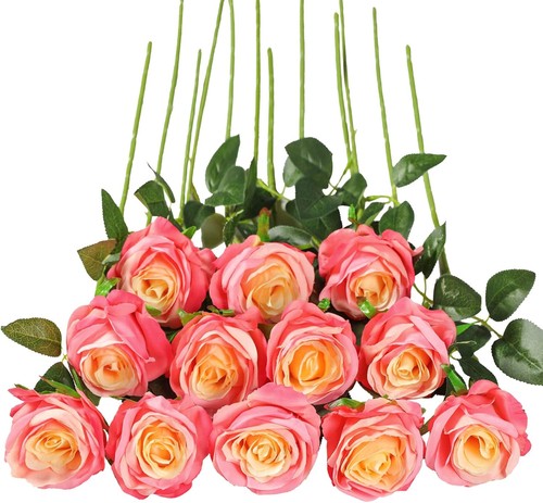 Pcs fake silk roses - fake,