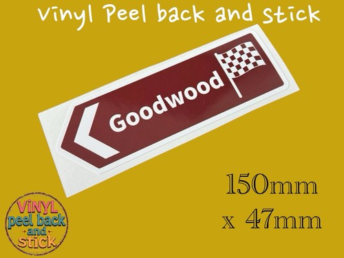 Goodwood circut retro sticker - goodwood,
