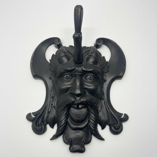 Vintage carved wood grotesque - carved,